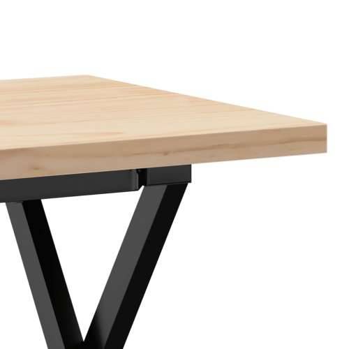 Stolić za kavu X-oblika 90x40x45,5 cm od borovine i čelik - 90 x 40 x 45.5 cm 1 Oblik slova X x-okvir Cijena