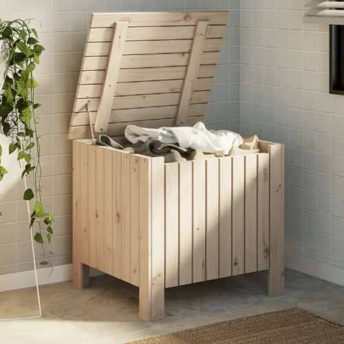 Kutija za pohranu s poklopcem RANA 60x49x54 cm masivna borovina - Prirodna 60 x 49 x 54 cm 1 Okomite pruge Cijena