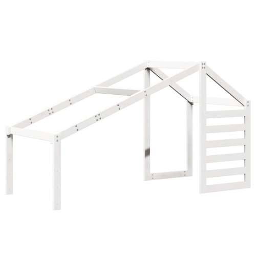 Krov za dječji krevet bijeli 188 x 82 x 113 cm masivna borovina - Bijela 188 x 82 x 113 cm Cijena