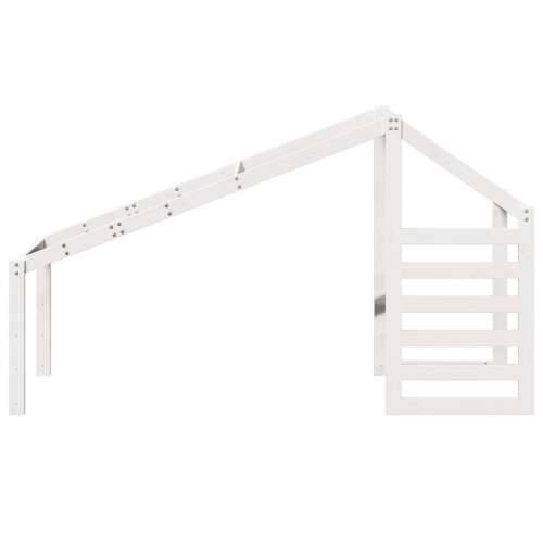 Krov za dječji krevet bijeli 188 x 82 x 113 cm masivna borovina - Bijela 188 x 82 x 113 cm Cijena