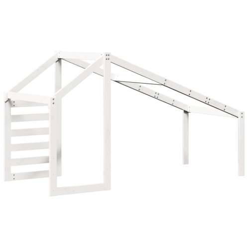Krov za dječji krevet bijeli 188 x 82 x 113 cm masivna borovina - Bijela 188 x 82 x 113 cm Cijena