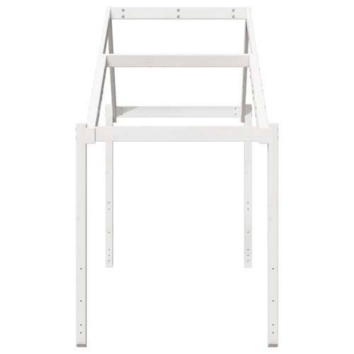 Krov za dječji krevet bijeli 213x85,5x144,5 cm masivna borovina - Bijela 213 x 85.5 x 144.5 cm Cijena