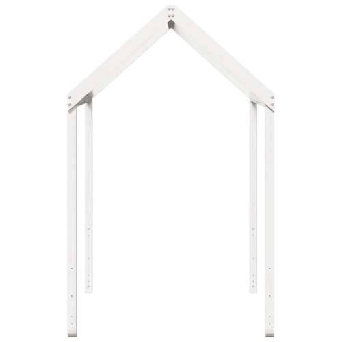 Krov za dječji krevet bijeli 207x95,5x159 cm masivna borovina - Bijela 207 x 95.5 x 159 cm Cijena