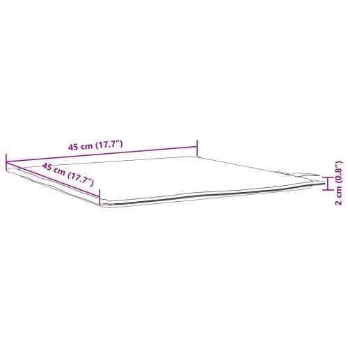 Vrtne podloge za sjedalo 2 kom smeđesive 45x45x2 cm četvrtaste - Sivo-smeđa 2 Cijena