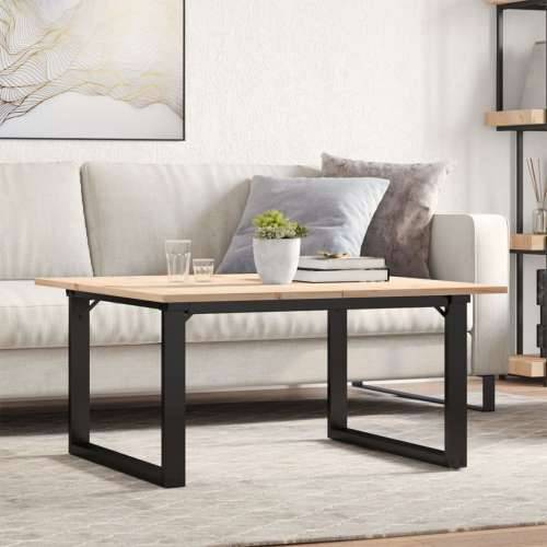 Stolić za kavu O-oblika 80x80x45 cm borovina i čelik - 80 x 80 x 45 cm 1 O-oblik O-okvir Cijena