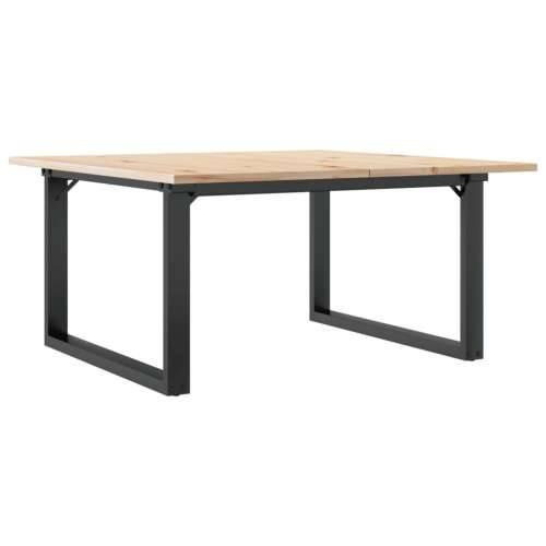 Stolić za kavu O-oblika 80x80x45 cm borovina i čelik - 80 x 80 x 45 cm 1 O-oblik O-okvir Cijena