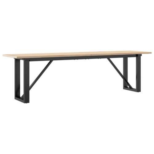 Stolić za kavu O-oblika 160x40x45cm borovina i čelik - 160 x 40 x 45 cm 1 O-oblik O-okvir Cijena