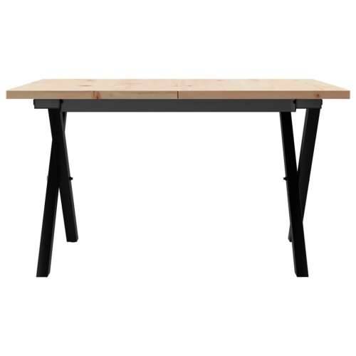 Stolić za kavu X-oblika 60x60x40 cm borovina i čelik - 60 x 60 x 40 cm 1 Oblik slova X x-okvir Cijena