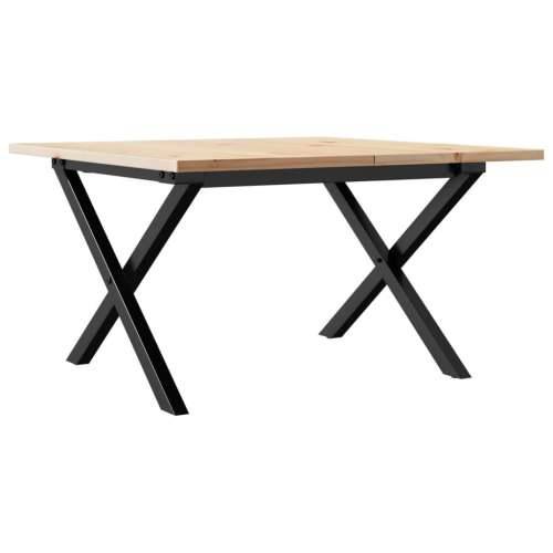 Stolić za kavu X-oblika 60x60x40 cm borovina i čelik - 60 x 60 x 40 cm 1 Oblik slova X x-okvir Cijena