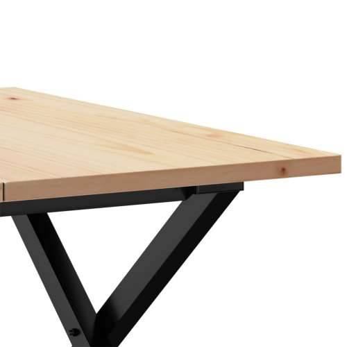 Stolić za kavu X-oblika 60x60x40 cm borovina i čelik - 60 x 60 x 40 cm 1 Oblik slova X x-okvir Cijena