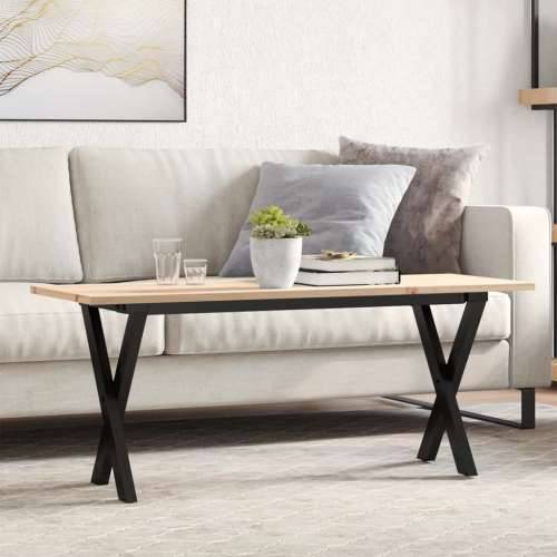 Stolić za kavu X-oblika 110x40x45cm borovina i čelik - 110 x 40 x 45 cm 1 Oblik slova X x-okvir Cijena