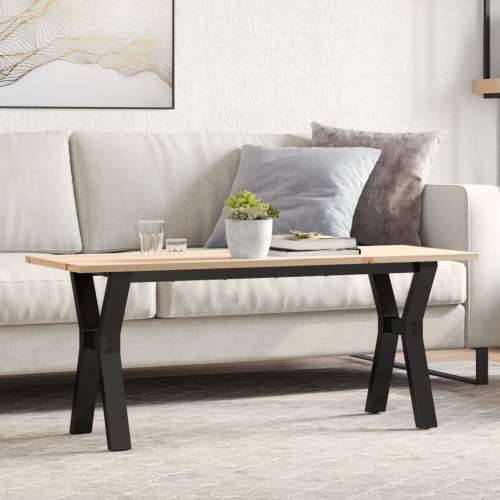 Stolić za kavu Y-oblika 110x40x45cm borovina i čelik - 110 x 40 x 45 cm 1 Oblik slova Y y-okvir Cijena