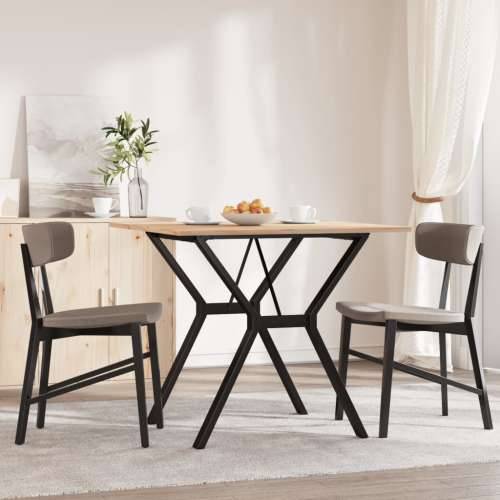 Blagovaonski stol Y-oblika 90x90x75 cm od borovine i čelik - 90 x 90 x 75 cm 1 Oblik slova Y y-okvir Cijena