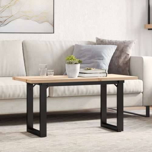 Stolić za kavu O-oblika 90x40x45,5 cm od borovine i čelik - 90 x 40 x 45.5 cm 1 O-oblik O-okvir Cijena