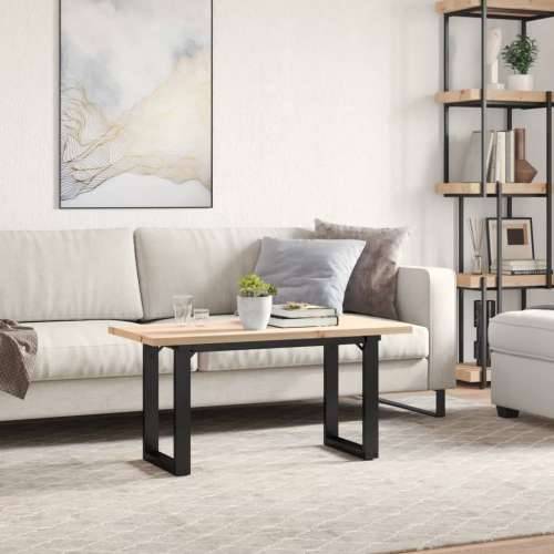 Stolić za kavu O-oblika 90x40x45,5 cm od borovine i čelik - 90 x 40 x 45.5 cm 1 O-oblik O-okvir Cijena