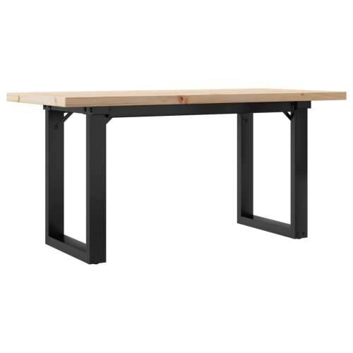 Stolić za kavu O-oblika 90x40x45,5 cm od borovine i čelik - 90 x 40 x 45.5 cm 1 O-oblik O-okvir Cijena