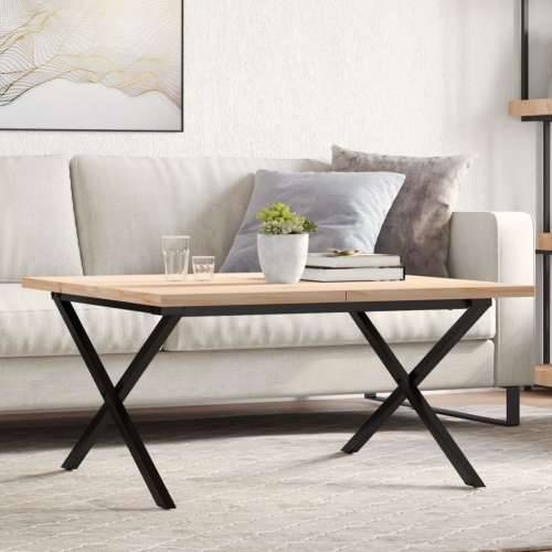 Stolić za kavu X-oblika 80x80x45,5 cm od borovine i čelik - 80 x 80 x 45.5 cm 1 Oblik slova X x-okvir Cijena