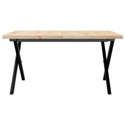 Stolić za kavu X-oblika 80x80x45,5 cm od borovine i čelik - 80 x 80 x 45.5 cm 1 Oblik slova X x-okvir Cijena