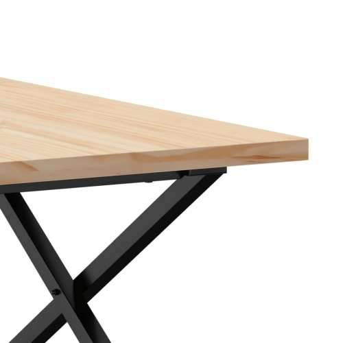 Stolić za kavu X-oblika 80x80x45,5 cm od borovine i čelik - 80 x 80 x 45.5 cm 1 Oblik slova X x-okvir Cijena