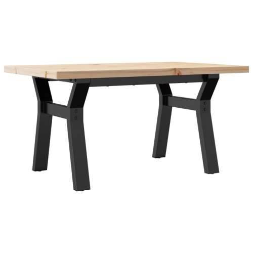 Stolić za kavu Y-oblika 80x50x40,5 cm od borovine i čelik - 80 x 50 x 40.5 cm 1 Oblik slova Y y-okvir Cijena