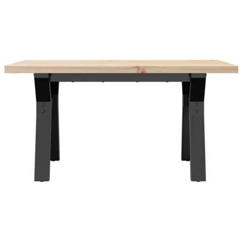 Stolić za kavu Y-oblika 80x50x40,5 cm od borovine i čelik - 80 x 50 x 40.5 cm 1 Oblik slova Y y-okvir Cijena