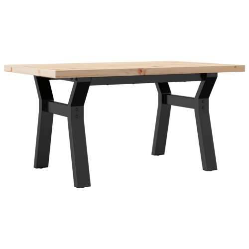Stolić za kavu Y-oblika 80x50x40,5 cm od borovine i čelik - 80 x 50 x 40.5 cm 1 Oblik slova Y y-okvir Cijena