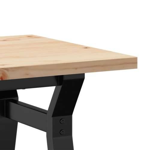 Stolić za kavu Y-oblika 80x50x40,5 cm od borovine i čelik - 80 x 50 x 40.5 cm 1 Oblik slova Y y-okvir Cijena