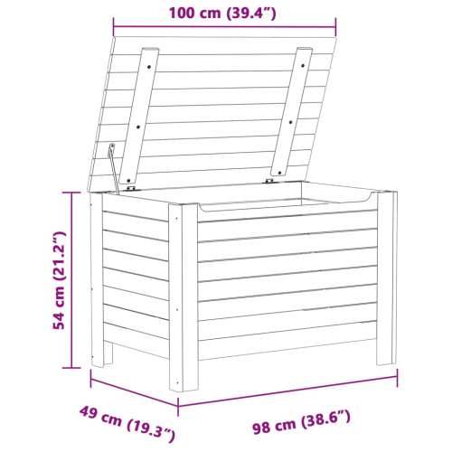 Kutija za pohranu s poklopcem RANA bijela 100x49x54 cm borovina Bijela 100 x 49 x 54 cm 1 vodoravne pruge Cijena