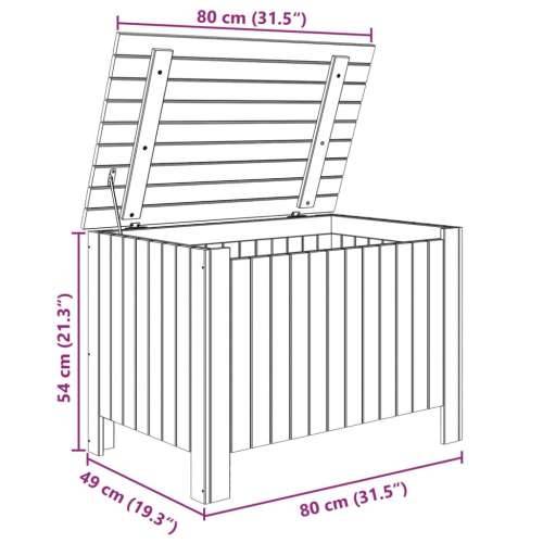 Kutija za pohranu s poklopcem RANA bijela 80x49x54 cm borovina - Bijela 80 x 49 x 54 cm 1 Okomite pruge Cijena
