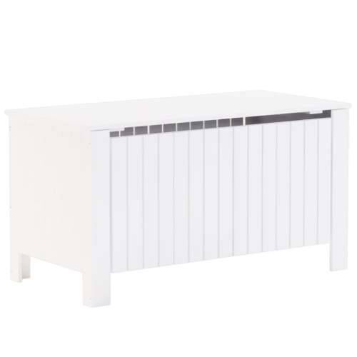Kutija za pohranu s poklopcem RANA bijela 100x49x54 cm borovina - Bijela 100 x 49 x 54 cm 1 Okomite pruge Cijena
