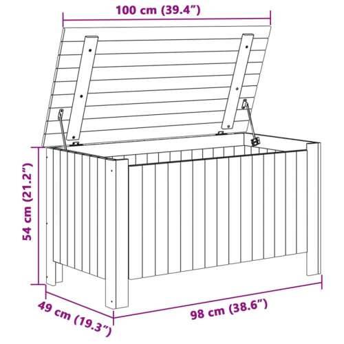 Kutija za pohranu s poklopcem RANA bijela 100x49x54 cm borovina - Bijela 100 x 49 x 54 cm 1 Okomite pruge Cijena