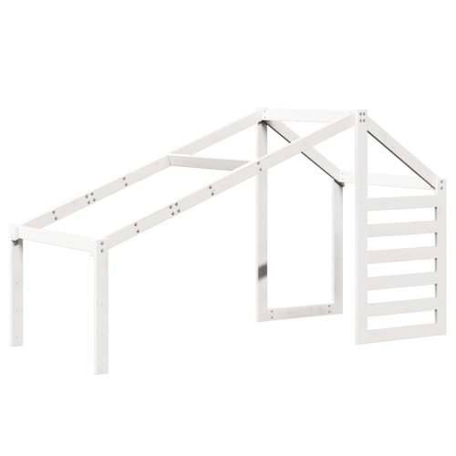 Krov za dječji krevet bijeli 188 x 97 x 113 cm masivna borovina - Bijela 188 x 97 x 113 cm Cijena