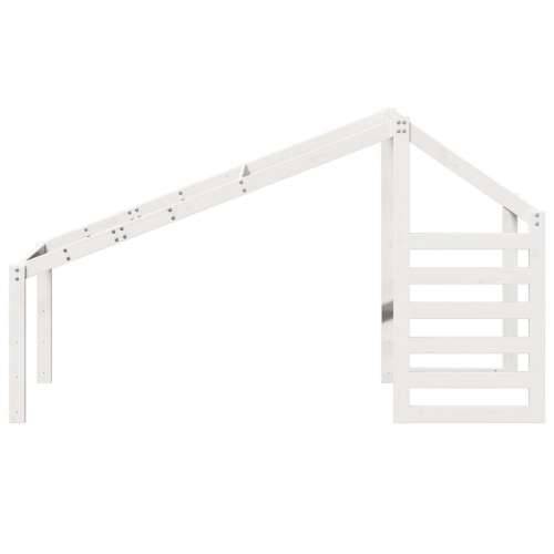 Krov za dječji krevet bijeli 188 x 97 x 113 cm masivna borovina - Bijela 188 x 97 x 113 cm Cijena