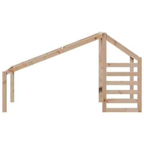 Krov za dječji krevet 188 x 82 x 113 cm od masivne borovine - Prirodna 188 x 82 x 113 cm Cijena