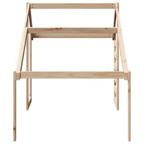 Krov za dječji krevet 188 x 82 x 113 cm od masivne borovine - Prirodna 188 x 82 x 113 cm Cijena