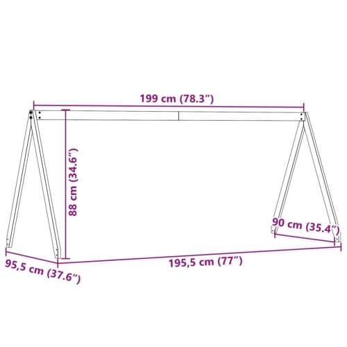 Krov za dječji krevet bijeli 199x95,5x88 cm masivna borovina - Bijela 199 x 95.5 x 88 cm Cijena