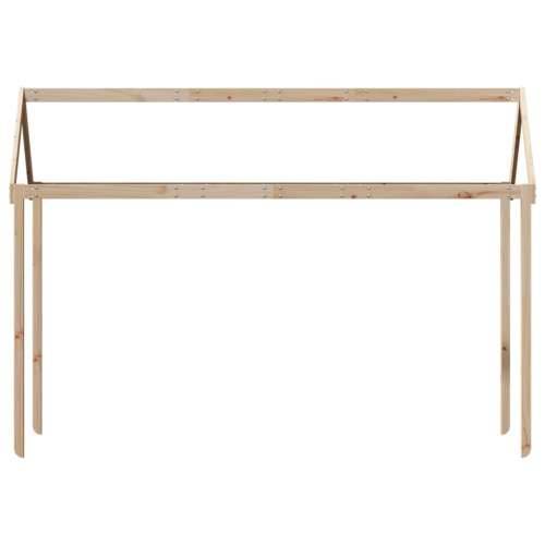 Krov za dječji krevet 217 x 95,5 x 159 cm od masivne borovine - Prirodna 217 x 95.5 x 159 cm Cijena