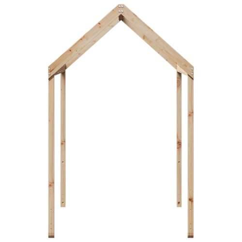 Krov za dječji krevet 217 x 95,5 x 159 cm od masivne borovine - Prirodna 217 x 95.5 x 159 cm Cijena