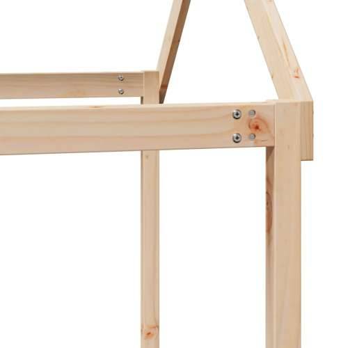 Krov za dječji krevet 217 x 95,5 x 159 cm od masivne borovine - Prirodna 217 x 95.5 x 159 cm Cijena