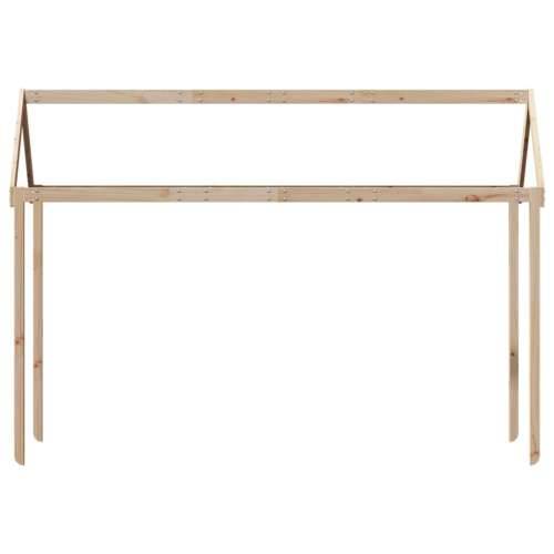 Krov za dječji krevet 207 x 95,5 x 159 cm od masivne borovine - Prirodna 207 x 95.5 x 159 cm Cijena