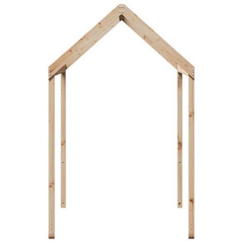 Krov za dječji krevet 207 x 95,5 x 159 cm od masivne borovine - Prirodna 207 x 95.5 x 159 cm Cijena