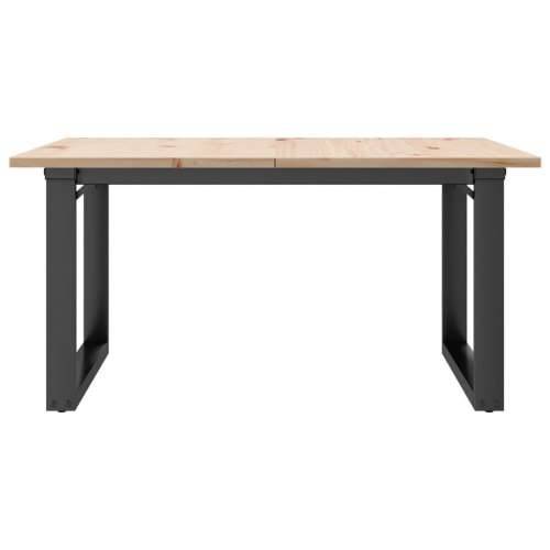 Stolić za kavu O-oblika 90x90x45 cm borovina i čelik - 90 x 90 x 45 cm 1 O-oblik O-okvir Cijena