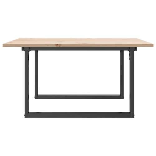 Stolić za kavu O-oblika 90x90x45 cm borovina i čelik - 90 x 90 x 45 cm 1 O-oblik O-okvir Cijena