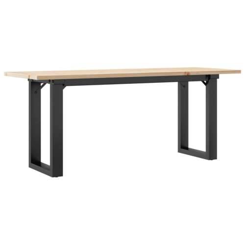 Stolić za kavu O-oblika 110x40x45cm borovina i čelik - 110 x 40 x 45 cm 1 O-oblik O-okvir Cijena