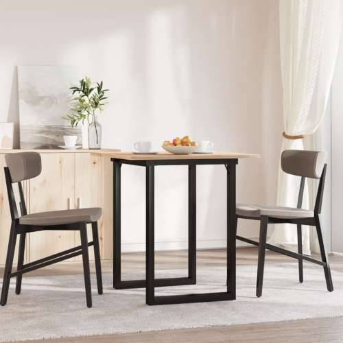 Blagovaonski stol O-oblika 70x70x75 cm od borovine i čelik - 70 x 70 x 75 cm 1 O-oblik O-okvir Cijena