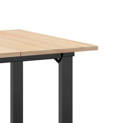 Blagovaonski stol O-oblika 70x70x75 cm od borovine i čelik - 70 x 70 x 75 cm 1 O-oblik O-okvir Cijena