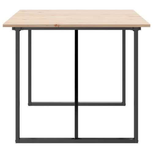 Blagovaonski stol O-oblika 180x90x75 cm od borovine i čelik - 180 x 90 x 75 cm 1 O-oblik O-okvir Cijena
