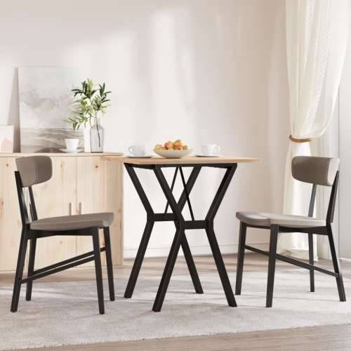Blagovaonski stol Y-oblika 70x70x75 cm od borovine i čelik - 70 x 70 x 75 cm 1 Oblik slova Y y-okvir Cijena