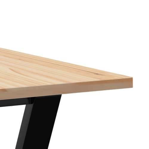 Blagovaonski stol Y-oblika 70x70x75 cm od borovine i čelik - 70 x 70 x 75 cm 1 Oblik slova Y y-okvir Cijena