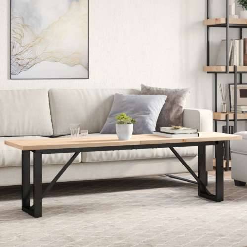 Stolić za kavu O-oblika 160x40x45,5 cm od borovine i čelik - 160 x 40 x 45.5 cm 1 O-oblik O-okvir Cijena